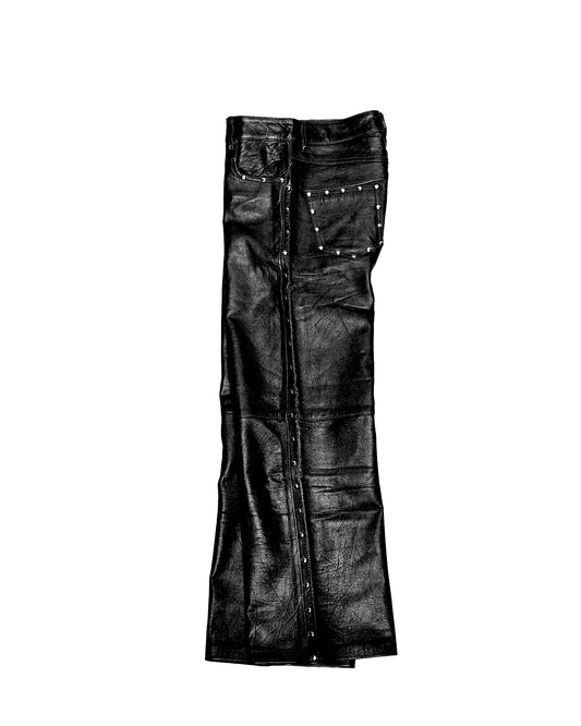 Leather Pants With Studs (Black)