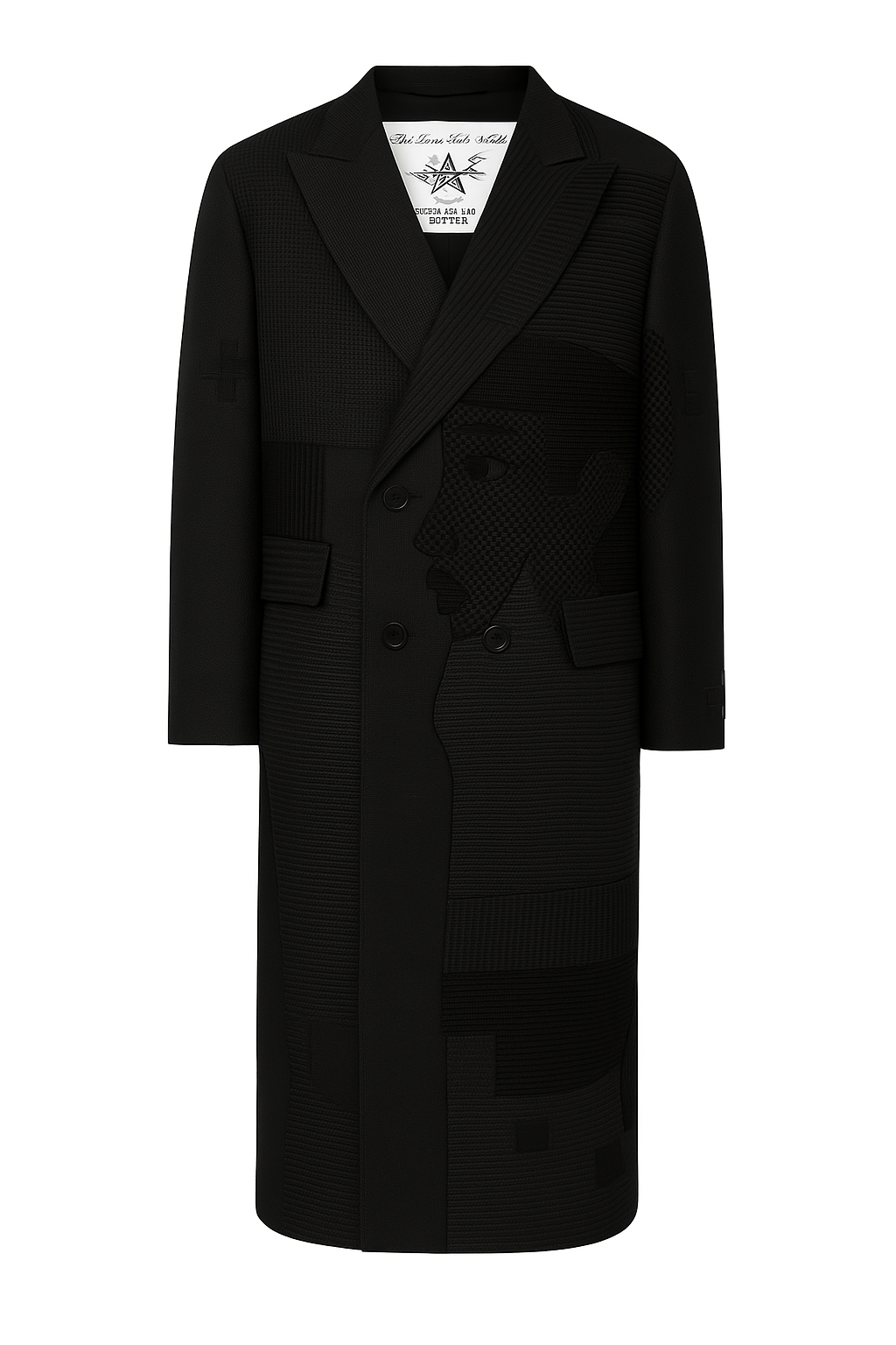 Long Tailored Coat (Black)